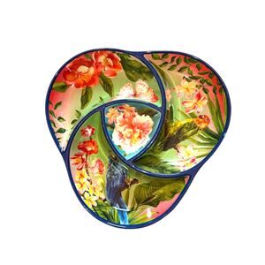 Tommy Bahama Melamine Tropical Divided Serving Platter